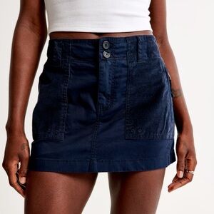 Abercrombie 2000s Mixed Fabric Micro Mini Skirt